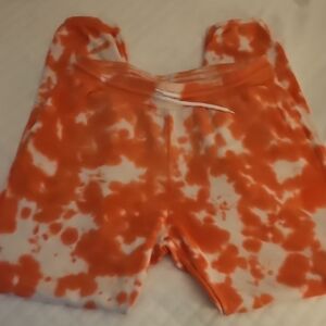 Light Red and White Tie-Dye Swestpants